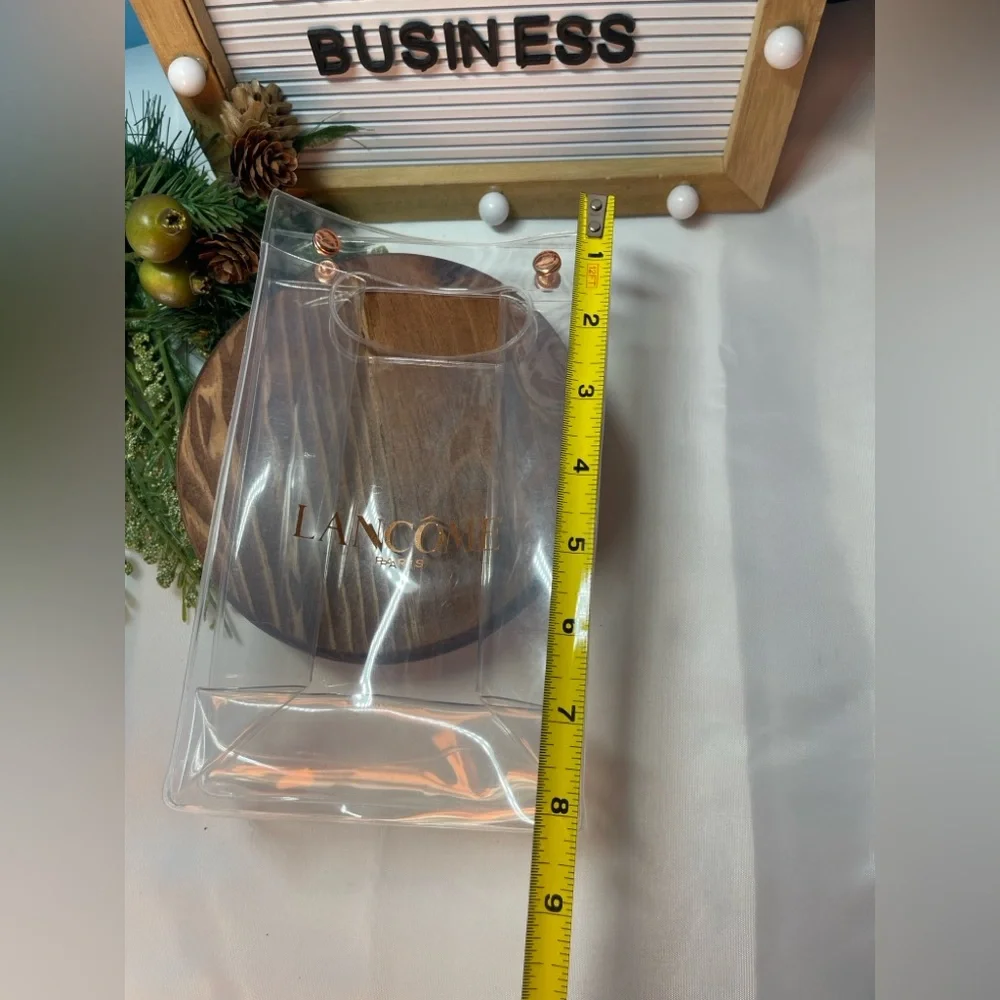 Lancôme Clear and Brown Cosmetic Bag
